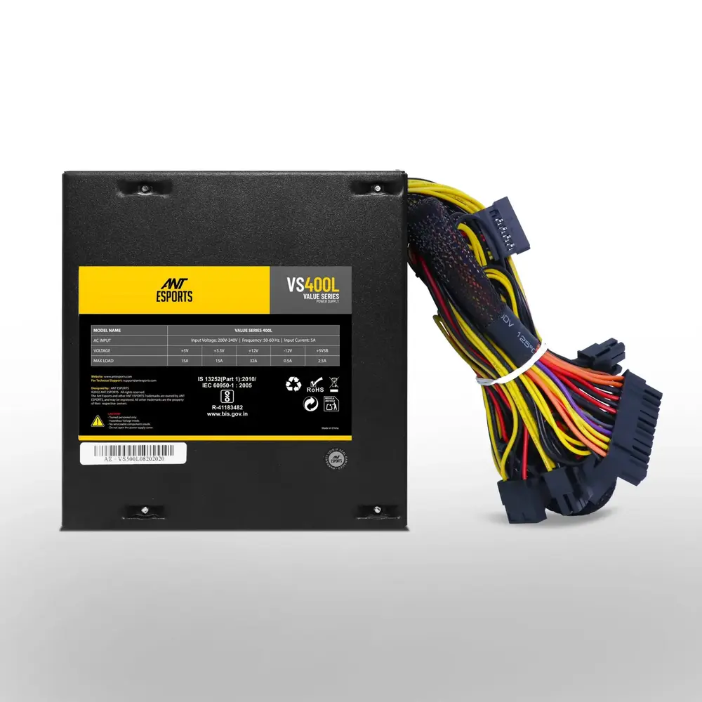 Ant Esports Desktop Power Supply 400w Value Series VS400L view 3